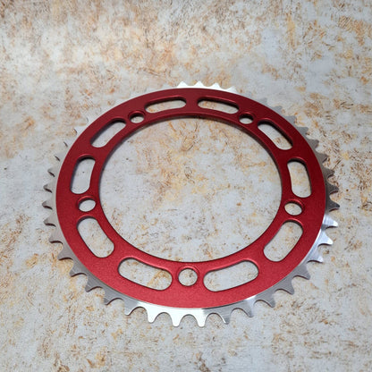 Alans BMX Old School BMX Red / 44T Alloy 5 Bolt 130 BCD Chainring