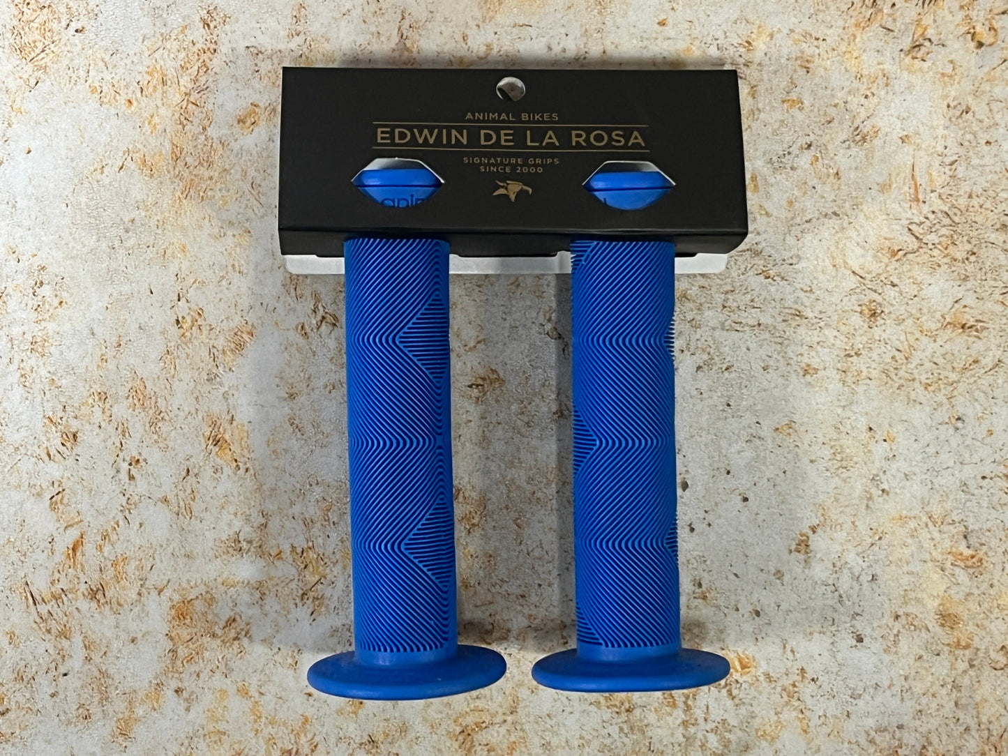 Animal Bikes BMX Parts Blue Animal Bikes Edwin Grips with Flange