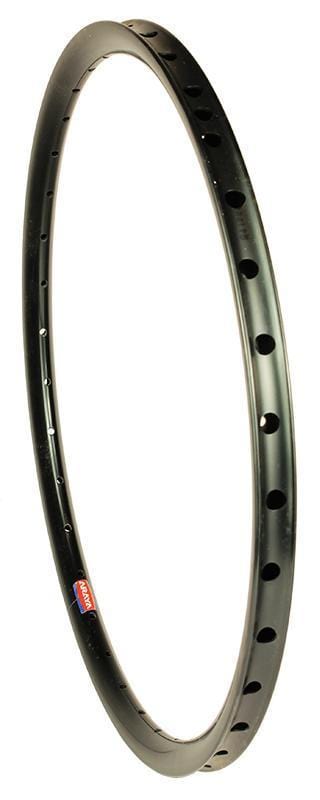 Araya BMX Parts Araya Aero ADX 7W Mini Race Rim for Sew-Up Tyres Black