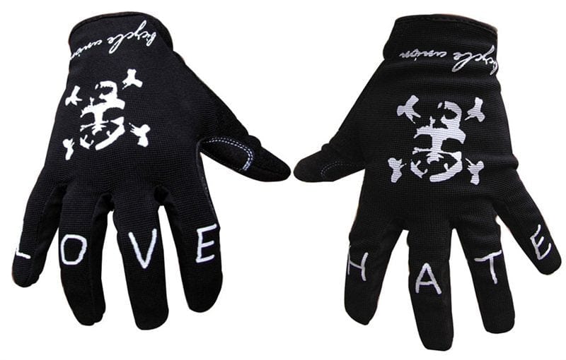 Bicycle Union Protection Bicycle Union Cuff Less Love Hate Gloves Black