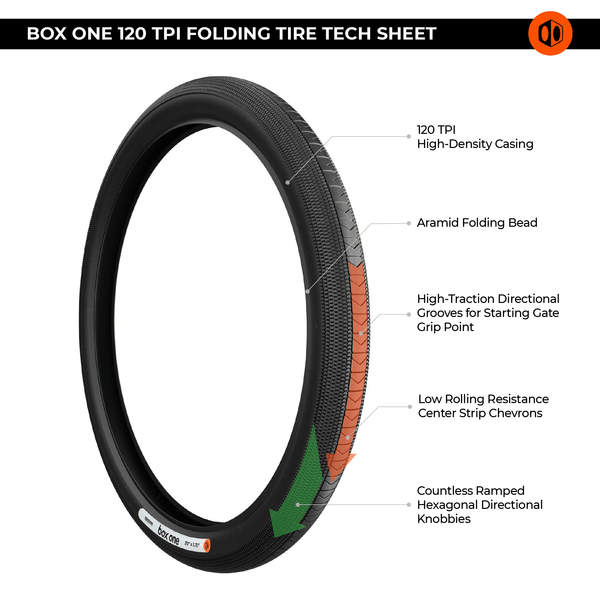 Box BMX Racing Box One 120 TPI Folding Race Tyre