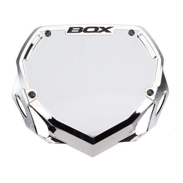 Box BMX Racing Box Phase 1 Chrome Number Plate with Name and Number