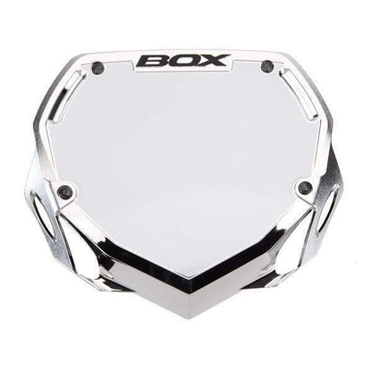 Box BMX Racing Box Phase 1 Chrome Number Plate with Name and Number