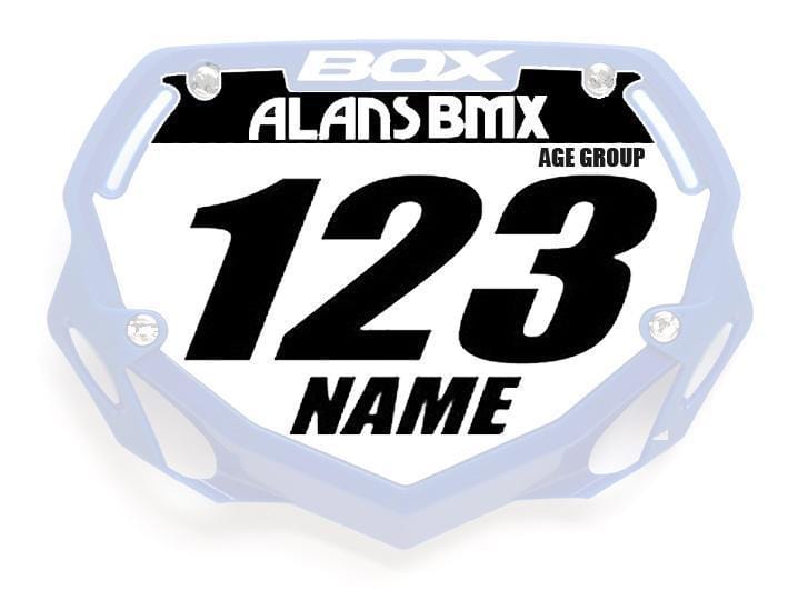 Bmx Racing Number Plate BMX Racing Number Plates and Number | Alans BMX