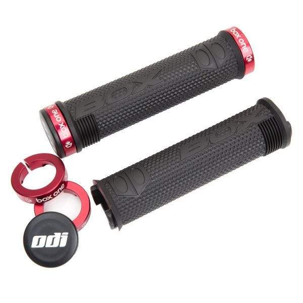 Box BMX Parts 120mm / BLK/RED Box x ODI Hex Lock-On Grips Black/Red