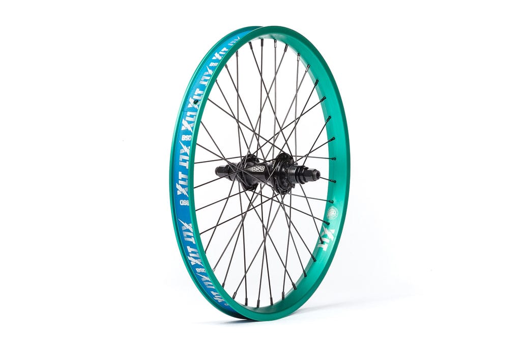 BSD BMX Parts Teal / RHD BSD Back Street Pro x XLT Male Rear Cassette Wheel