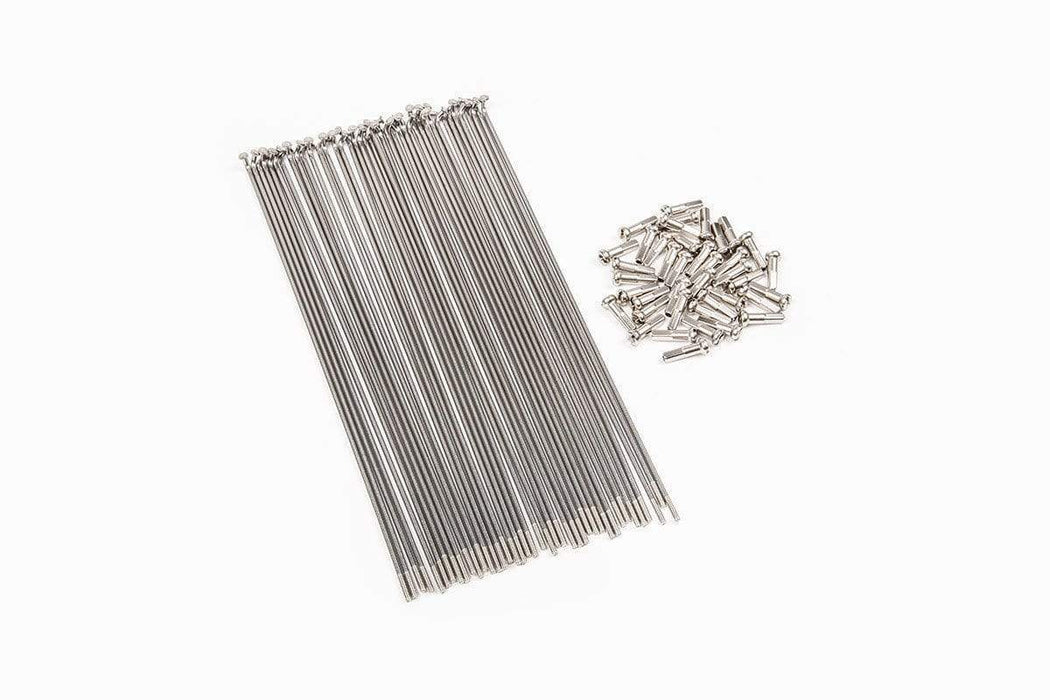 BSD BMX Parts Silver / 184 BSD Double Butted Spokes and Nipples 40 Pack
