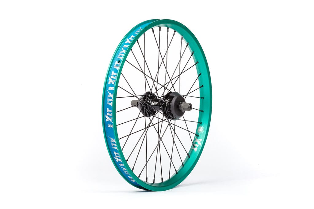 BSD BMX Parts Teal / RHD BSD Revolution x XLT Rear Freecoaster Wheel