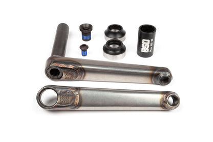 BSD BMX Parts Raw / 165 BSD Substance XL V2 Cranks with Bottom Bracket