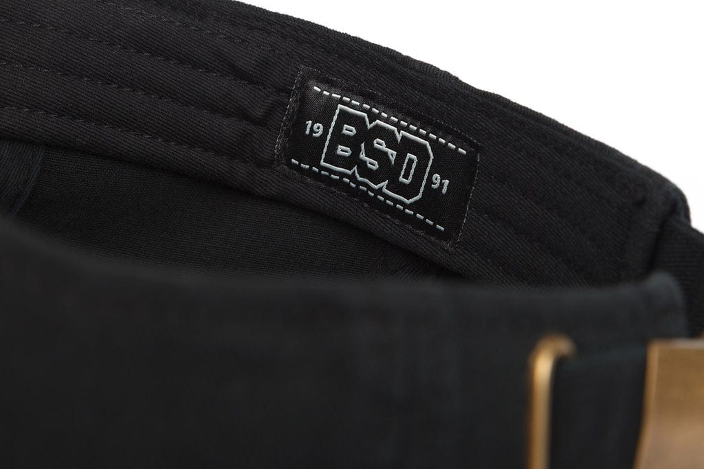 BSD Clothing & Shoes Black BSD Wobbler 6 Panel Cap