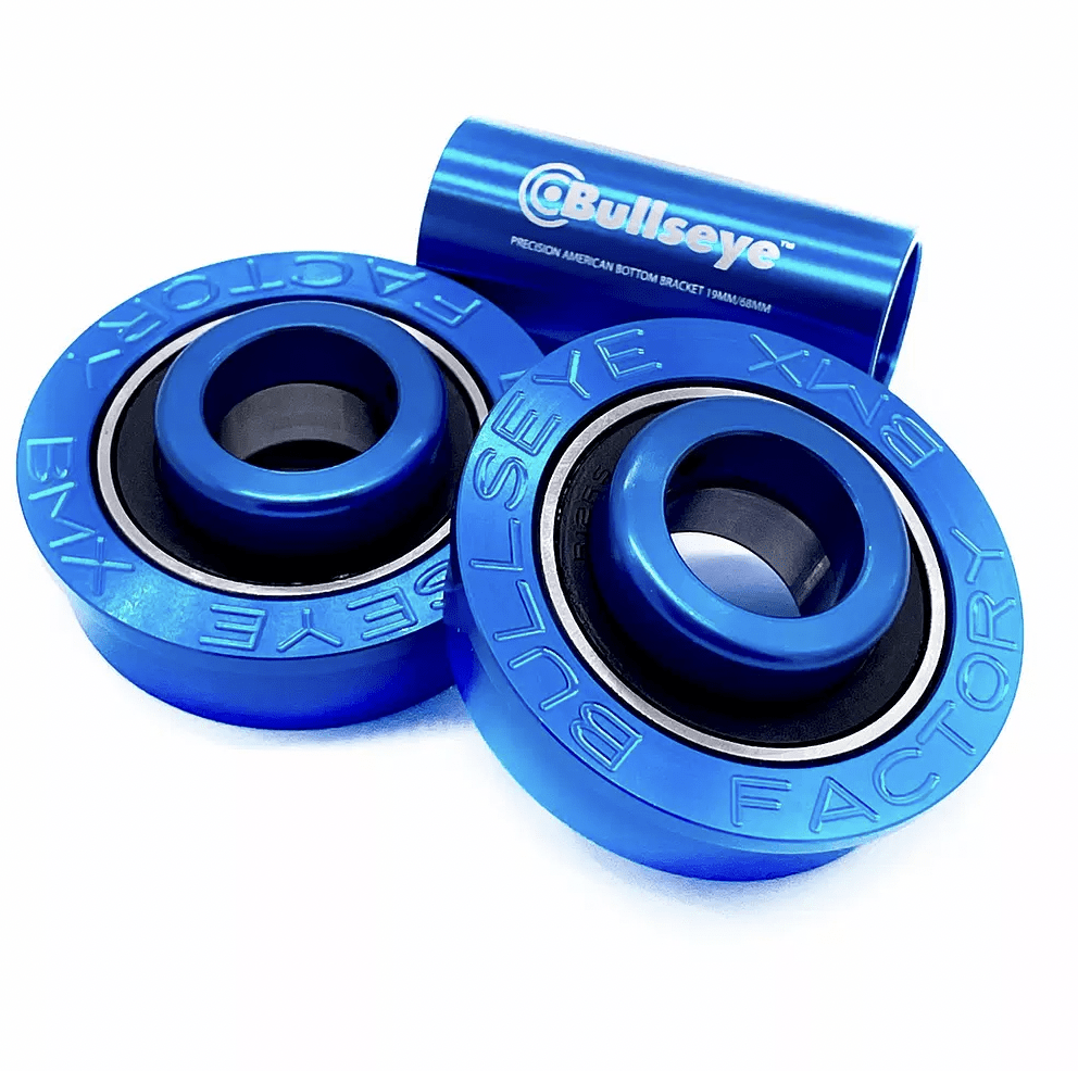 Bullseye Old School BMX Blue Bullseye Billet American Bottom Bracket