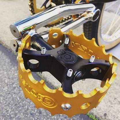 Bullseye Old School BMX Bullseye Pro X Round Pedals