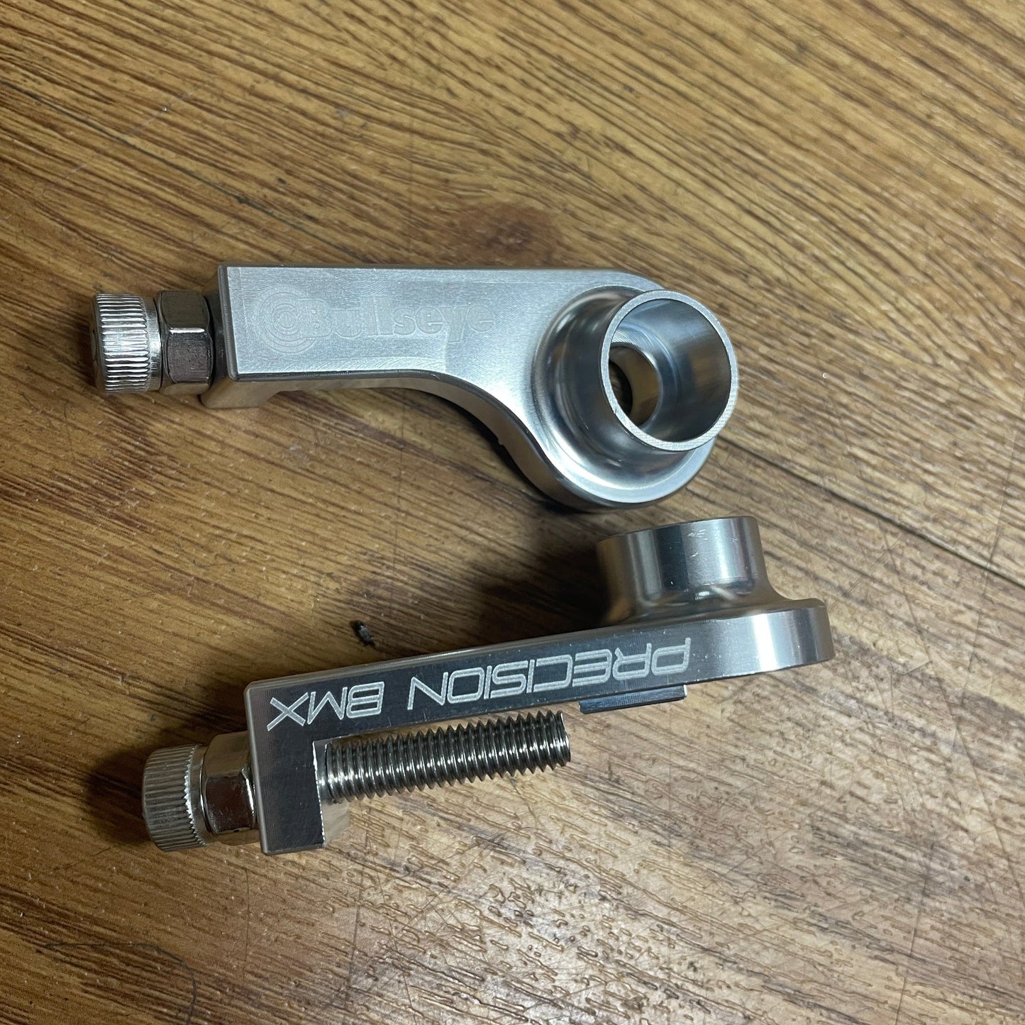 Bullseye BMX Racing Polished Bullseye Raceworks Single Bolt Chain Tensioners