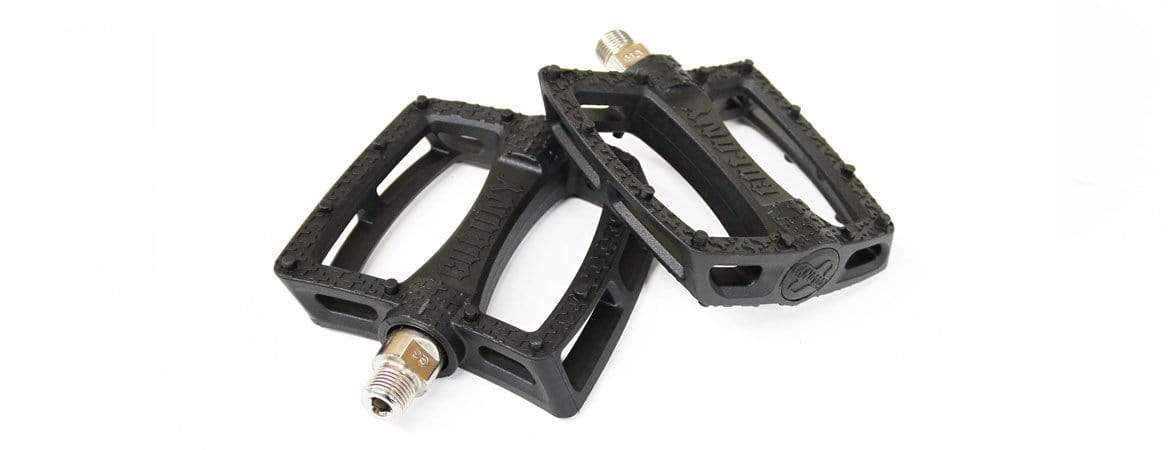 Colony BMX Parts Black w/ Silver Axle Colony Fantastic Plastic Pedals