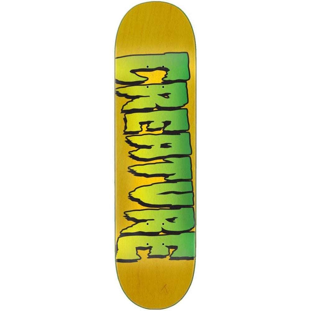 Creature Skateboards Creature Logo Stump Skateboard Deck 8.0" Yellow