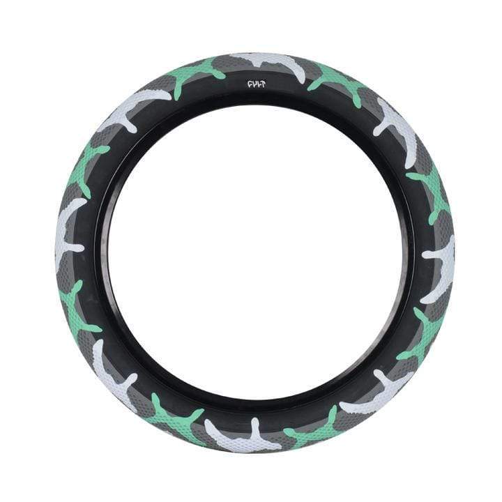 Cult BMX Parts Cult x Vans 12 inch Tyre Teal Camo