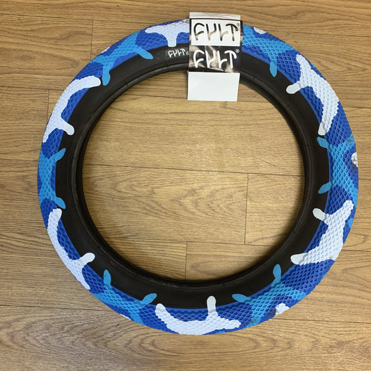 Cult BMX Parts Cult x Vans 16 inch Tyre Blue Camo