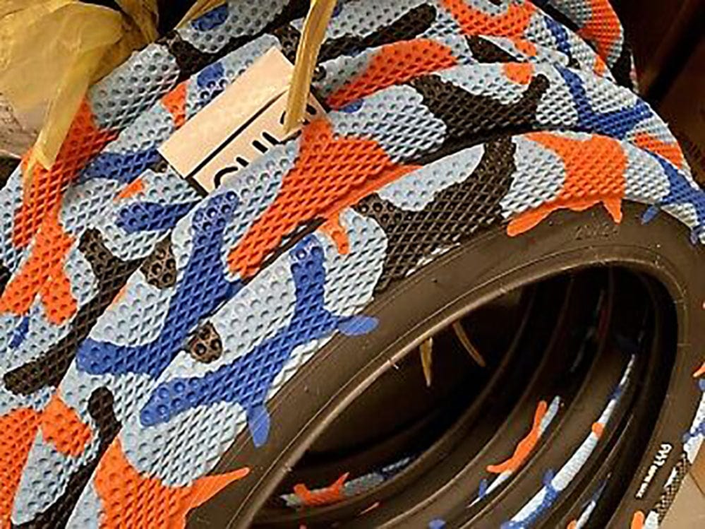 Cult BMX Parts 26x2.10 Cult x Vans 26 inch Tyre Blue / Orange Camo