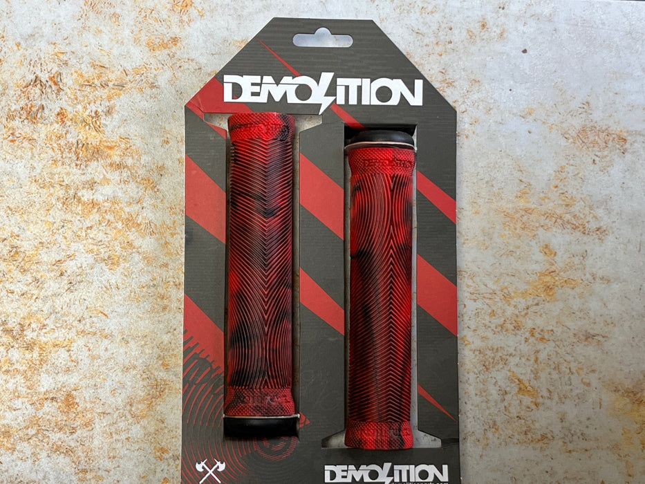Demolition BMX BMX Parts Black/Red Demolition Axes Flangeless Grips