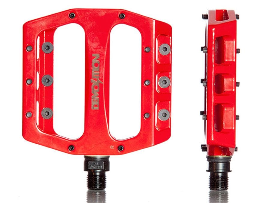 Demolition BMX BMX Parts 9/16" / Red Demolition Trooper Alloy Pedals