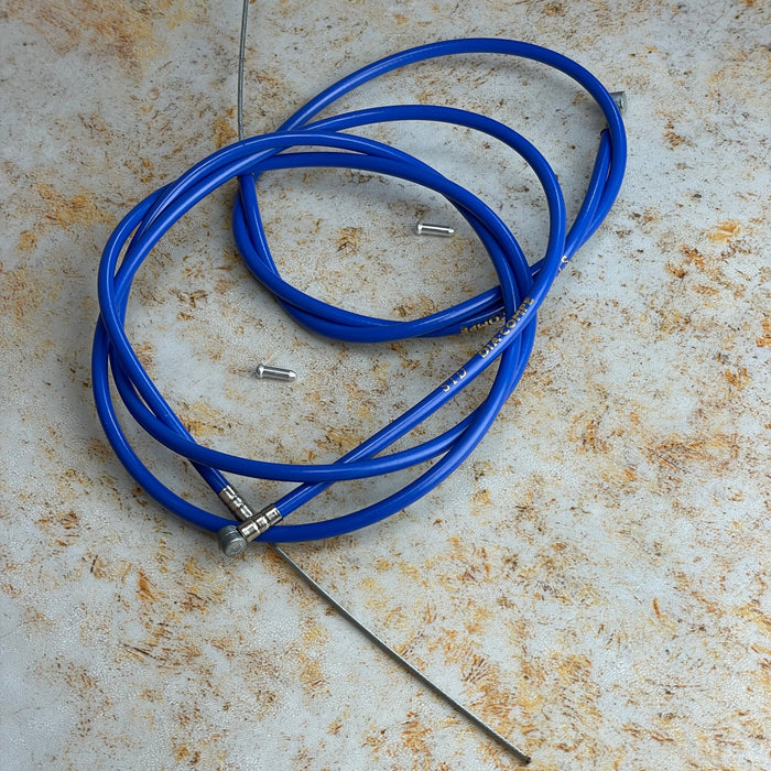 Dia-Compe Old School BMX Blue Dia-Compe Brake Cables Pair Front and Rear