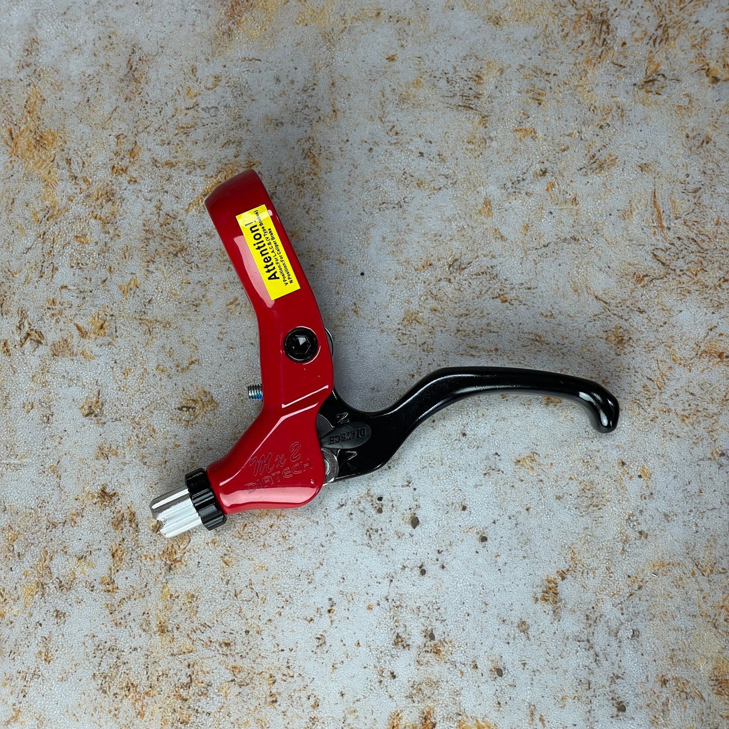 Dia-Compe BMX Parts Left Dia-Compe MX-2 V-Brake Lever Black/Red