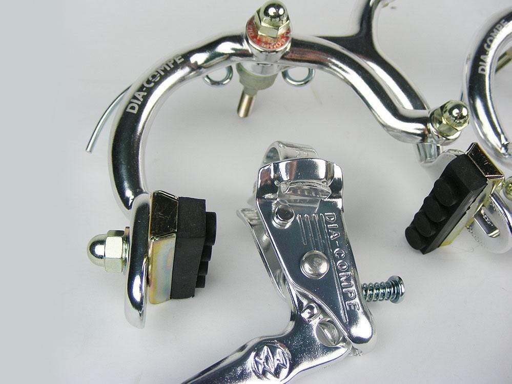 Dia-Compe Old School BMX Dia-Compe MX890 Complete Brake Set Silver with Dia-Compe Cables