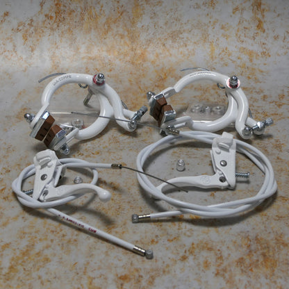 Dia-Compe Old School BMX Dia-Compe MX890 / Tech III Complete Brake Set White