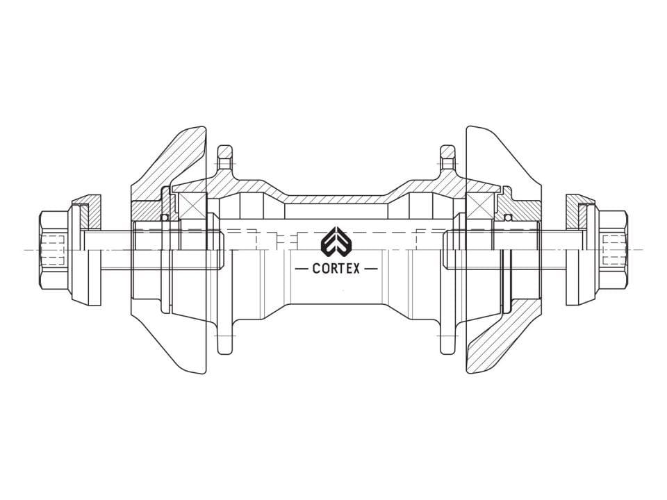 Eclat BMX Parts Black Eclat Cortex Front Hub