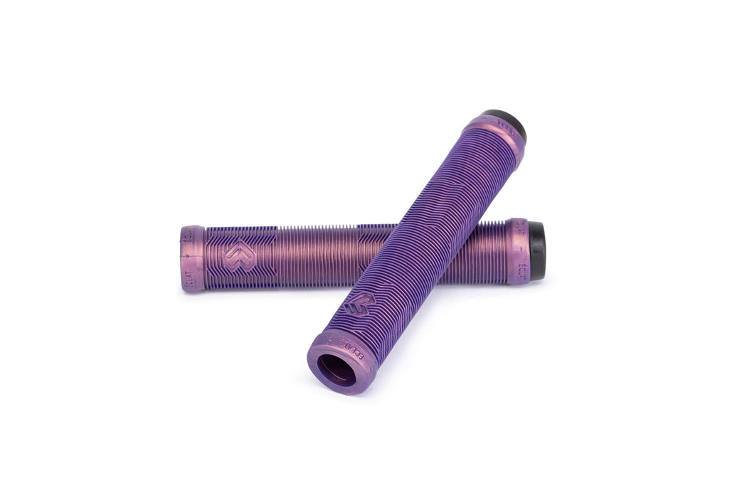 Eclat BMX Parts Iridescent Purple Eclat Pulsar Flangeless Grips Made by ODI