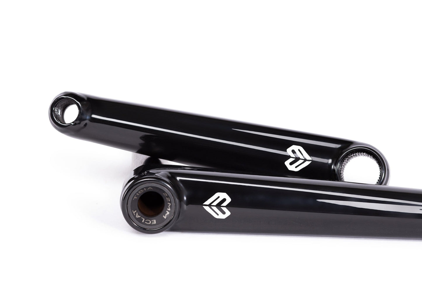 Eclat BMX Parts Eclat Tibia 2 Piece 22mm Cranks Gloss Black