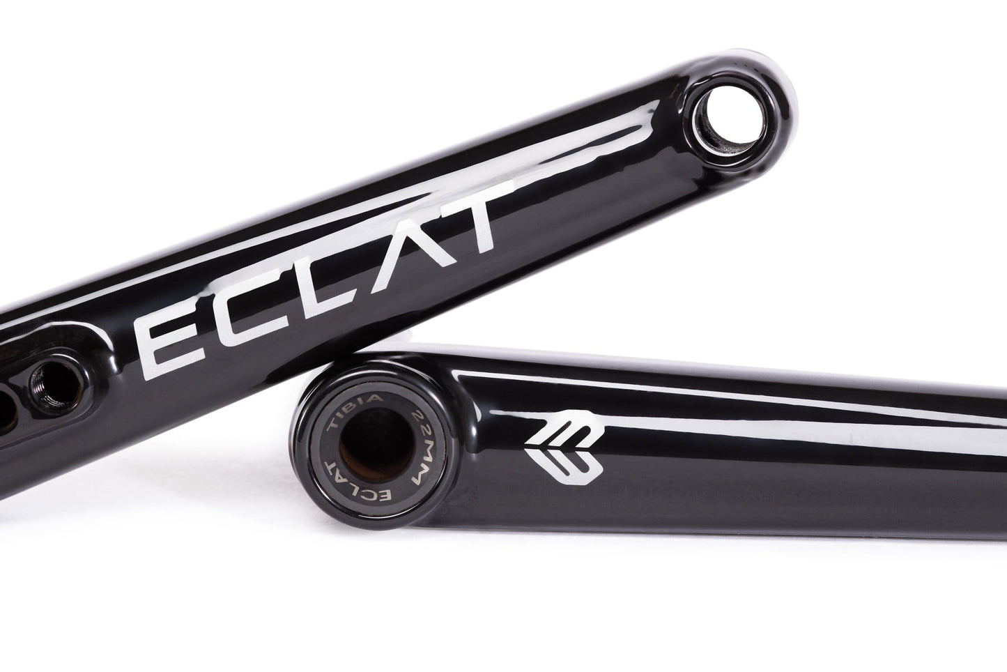 Eclat BMX Parts Eclat Tibia 2 Piece 22mm Cranks Gloss Black