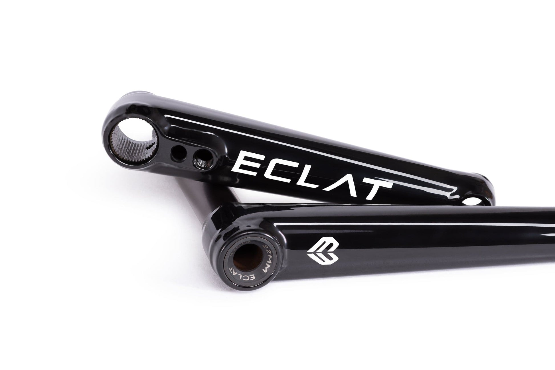 Eclat BMX Parts Eclat Tibia 2 Piece 22mm Cranks Gloss Black