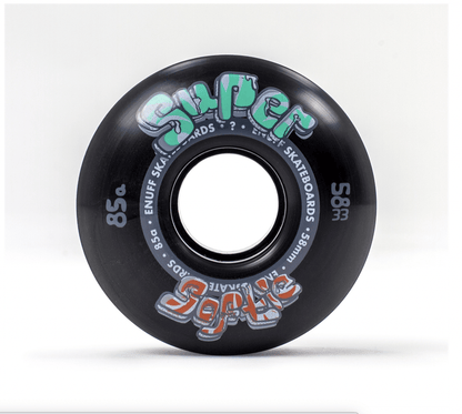 Enuff Skateboards 54mm Enuff Super Softie Skateboard Wheels Black