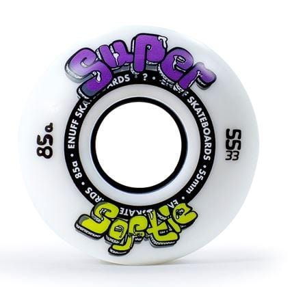Enuff Super Softie Skateboard Wheels Purple/Green 85a 55mm