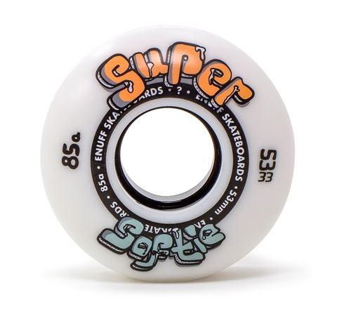 Enuff Super Softie Skateboard Wheels 85a White