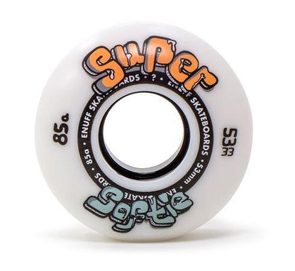 Enuff Super Softie Skateboard Wheels 85a White