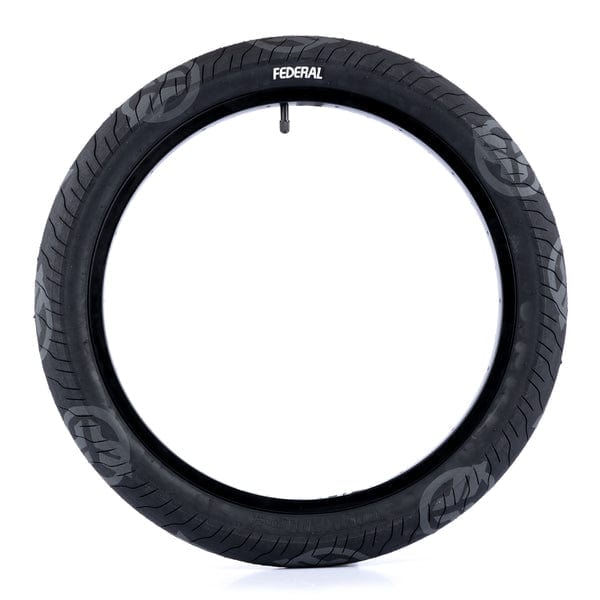 Federal BMX Parts Black With Dark Grey Logos / 20x2.40 Federal Command LP Tyre 2.40 Black With Dark Grey Logos