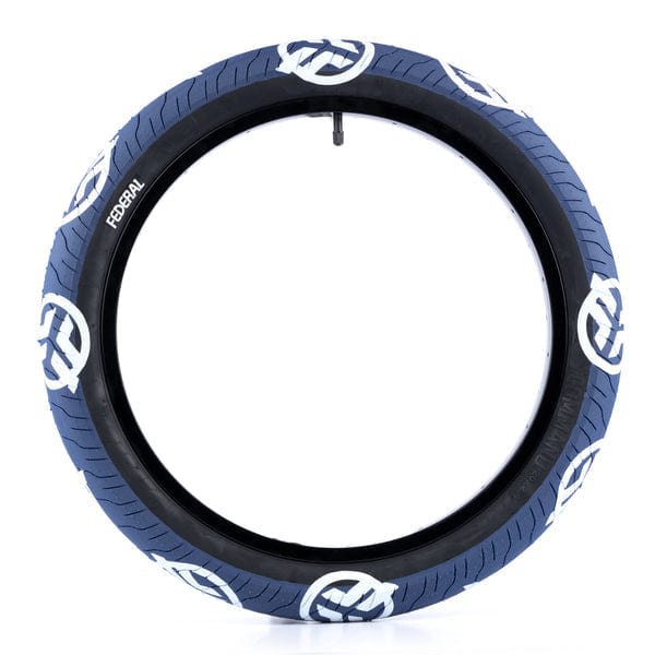 Federal BMX Parts Blue With White Logos and Black Sidewall / 20x2.40 Federal Command LP Tyre 2.40 Blue With White Logos and Black Sidewall