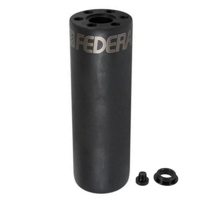 Federal BMX Parts Federal Hollow Point 4.5" Chromoly Peg Black 14mm With 10mm Adapter
