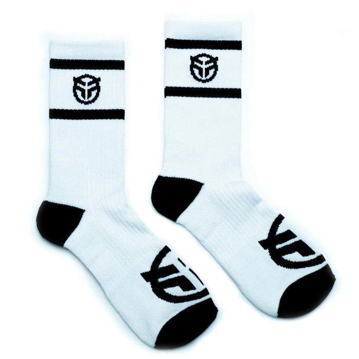 Federal Clothing & Shoes Federal Logo Socks White With Black Logos
