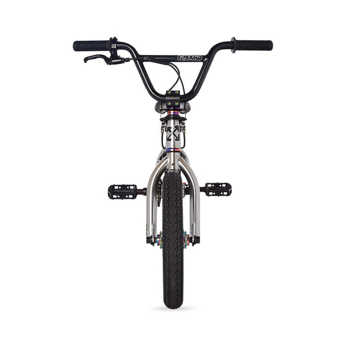 Fit Bike Co BMX Bikes Caiden Brushed Chrome Fit Bike Co 2023 Misfit 14 Inch Bike Caiden Brushed Chrome