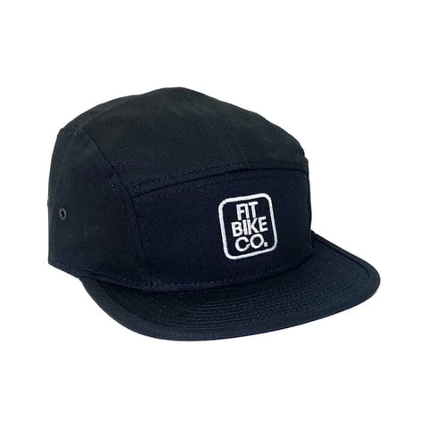 Fit Bike Co Clothing & Shoes Black Fit Bike Co Five Panel Camper Hat