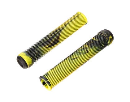 Fit Bike Co BMX Parts Black/Yellow Swirl Fit Bike Co Savage V2 Flangeless Grips