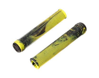 Fit Bike Co BMX Parts Black/Yellow Swirl Fit Bike Co Savage V2 Flangeless Grips