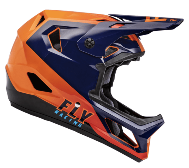 Fly Racing Rayce BMX Race Helmet Navy / Orange / Red | Alans BMX