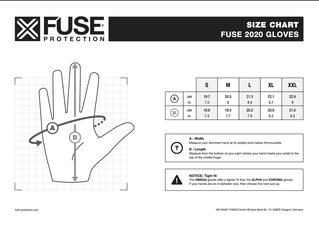 FUSE Protection Fuse Omega Gloves Black