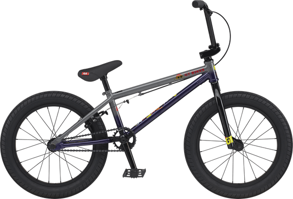 GT BMX Bikes Purple GT 2023 Jr Performer 18 Inch BMX Bike Purple