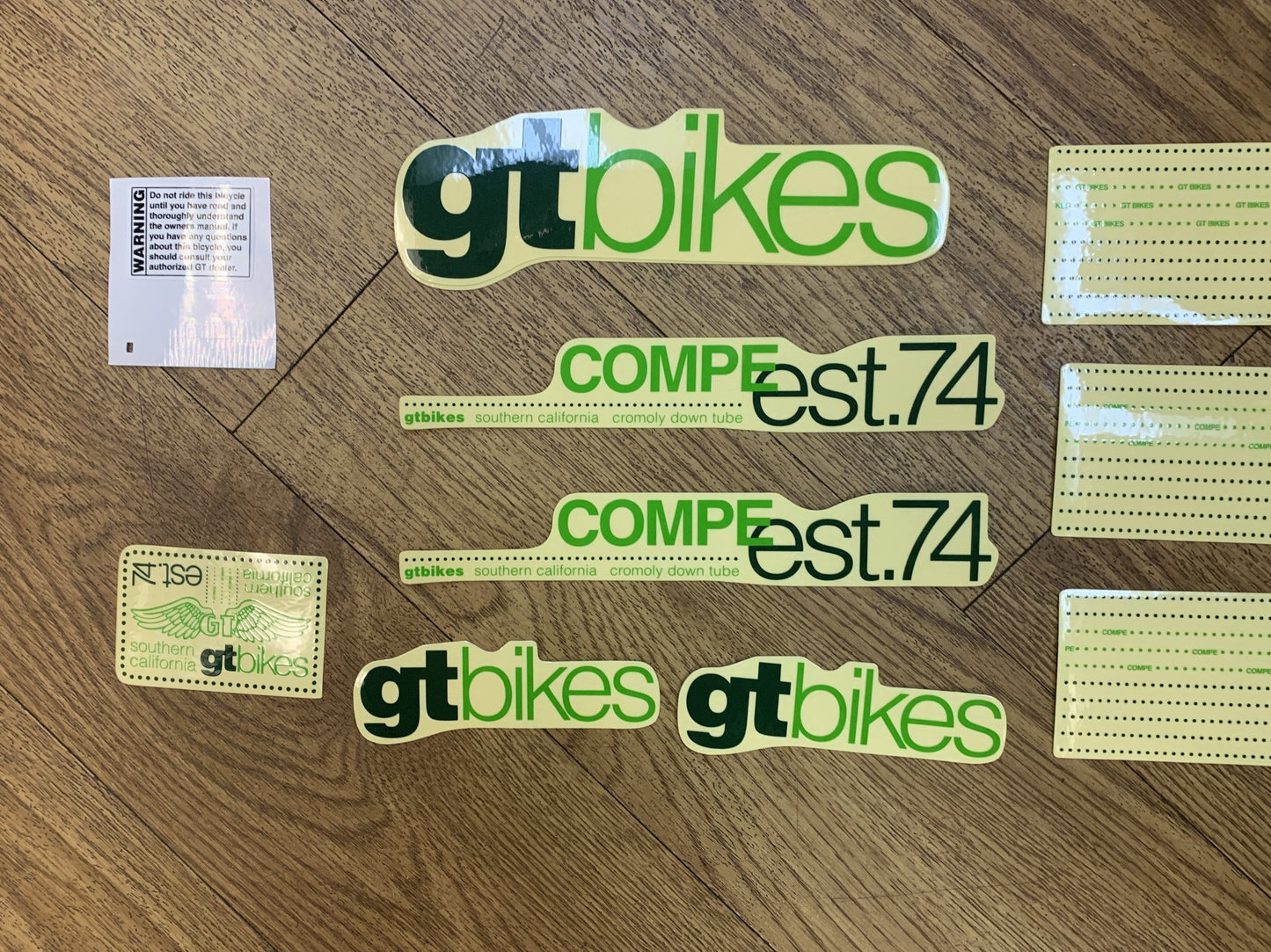 GT BMX 2010 Frame Sticker Set