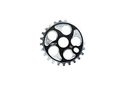 GT BMX Parts 25T GT Overdrive CNC Sprocket Polished Black / Polished